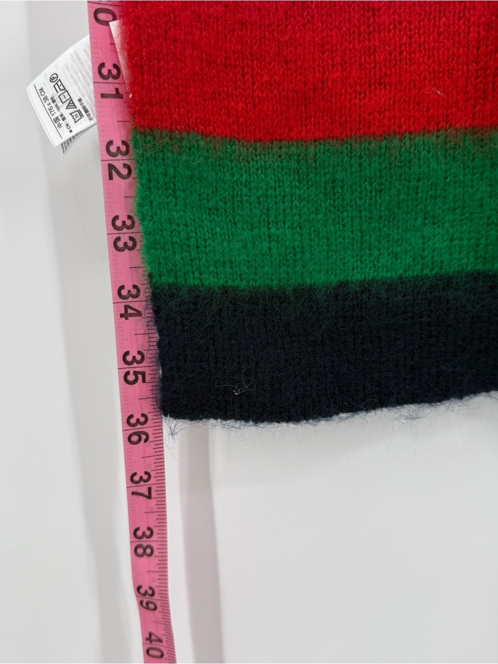 Gap Multicolor Crazy Stripe Oversized Knit Scarf Rainbow - Picture 3 of 6